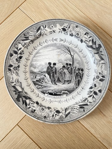 Assiette parlante faïence - assiette,