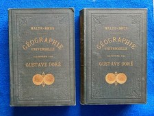 Géographie Universelle Malte-Brun illustré Doré 1859 2 tomes grand in-8 Bon état