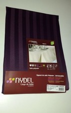 NYDEL OPÉRA NAPPE RECTANGULAIRE 150CMX200CM INFROISSABLE AUBERGINE