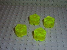 4 x LEGO TrNeonGreen round brick 3941 6116 / set 6198 4990 7707 10191 3677 6958 