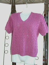 Superbe pull  tricoté main