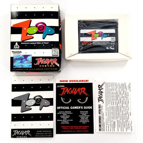 Zoop atari jaguar complete - zoop,