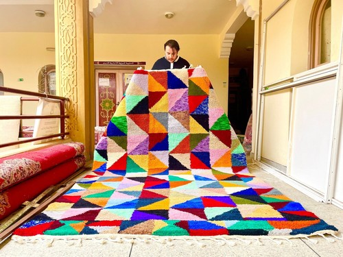 Tapis laine berbère - laine,