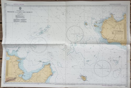 Carte marine bizerte - to, capo