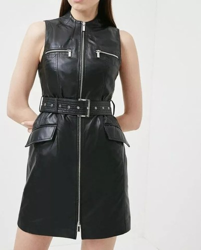 Nouvelle robe cuir crop - en,