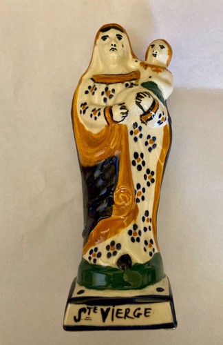 Statuette ancienne sainte - statuette,