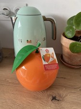 Pomme bac à glaçons Orange + pince Neuf Ice Bucket