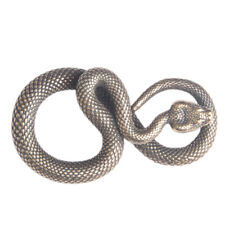 1PC Laiton Serpent Figurine Sculpture Haut Simulation Feng-Shui Décor Maison