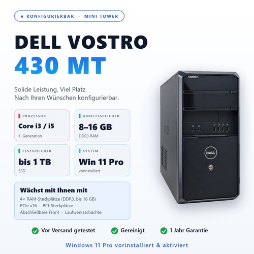 Dell vostro 430 bureau - vostro, mt