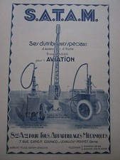 1926 PUB SATAM DISTRIBUTEUR