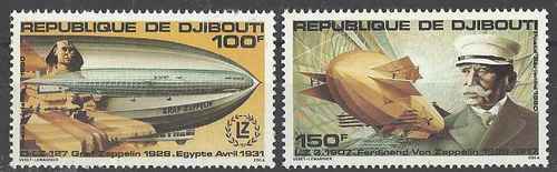 Timbres aviation djibouti - timbres,