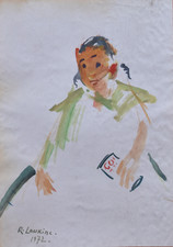 Rostislas Loukine (1904-1988) - ami de Nicolas de Staël (12) - aquarelle