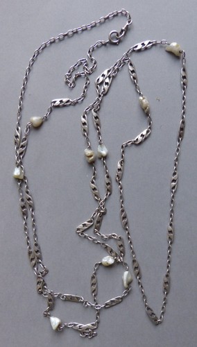 Grand sautoir collier - , argent