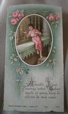  IMAGE PIEUSE -HOLY CARD -