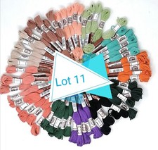 LOT DE 60 ECHEVETTES COTON RETORS A BRODER N°4 DMC  NEUVES 10 metres lot 11