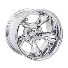 Roues Chrome Godfather GTW 14x7 Pour Chariot De Golf | Décalage 3:4 Motif 4/4