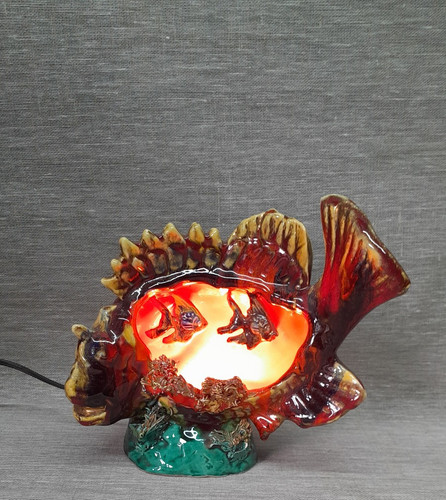 Ancienne lampe poisson - ancienne,