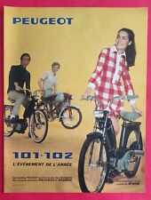 Publicité de presse: Cyclomoteur PEUGEOT  Peugeot 101 - Peugeot 102  1968