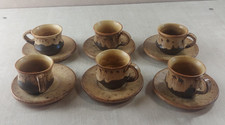 Lot de 6 tasses + sous tasses