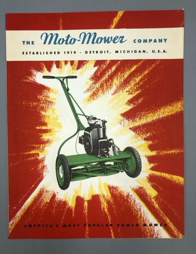 1940s moto mower reel lawn - co,