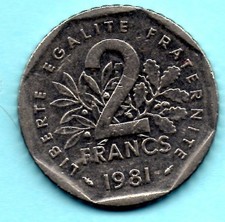 PIECE FRANCE   2  FRANCS SEMEUSE 1981