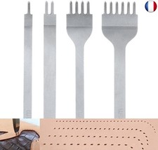 4Pcs 4mm DIY Cuir Kit Outils
