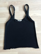 Débardeur côtelé noir -