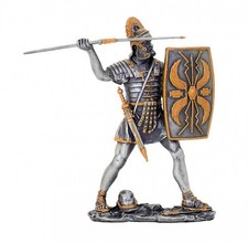 Hand-Painted Pewter Roman