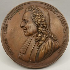 MEDAILLE CUIVRE 1900 ACADEMIE FRANCAISE PRIX DE VERTU MONTYON par GERARD / 51mm
