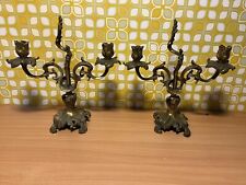 Belle paire de bougeoirs