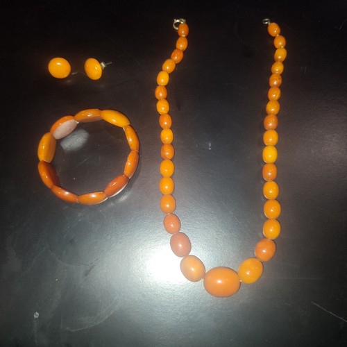 Collier bracelet ambre - +,
