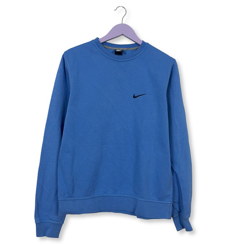 Sweat nike bleu col rond - À,