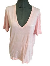 Très Beau Et Authentique Tee Shirt Coton Lin Rose Dsquared2 L 