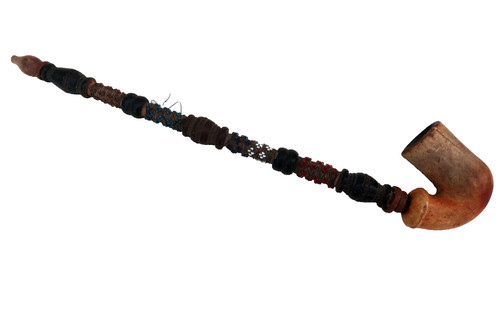 Grande pipe ancienne 39cm bois - grande,