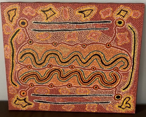 Peinture aborigène sur - aborigène,