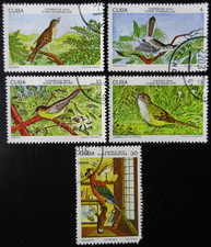 TIMBRES du 1CUBA OISEAUX