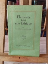 LIVRE.MARCEL JOUHANDEAU. ELEMENTS POUR UNE ETHIQUE. GRASSET. E.O N°. 1955.R.Z11.