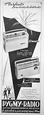 PUBLICITÉ PRESSE 1961 PYGMY-RADIO LE SPÉCIALISTE DU POSTE PORTATIF DEPUIS 30 ANS