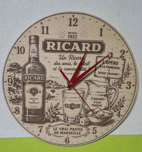 Horloge ricard - horloge, ricard.