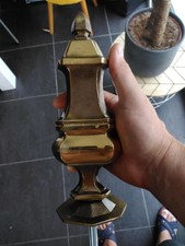 rare et ancienne grosse boule d'escalier rampe ou autre bronze poids 1.226 kg