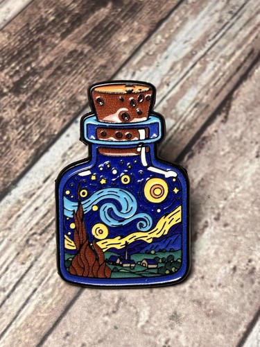 Pin fiole nuit étoilée - pin’s, #