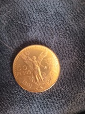 bonjour j'ai joie pièce de 50 pesos de année de 1821 1947 or 41.66g