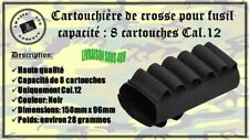 Cartouchière de crosse pour fusil avec capacité de 8 cartouches de calibre .12