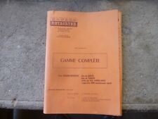 CHEMISE DE RANGEMENT PROSPECTUS GAMME ROTAVATOR HOWARD