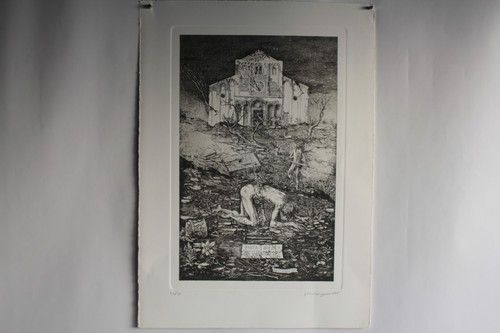 Gravure eau forte originale - gravure,