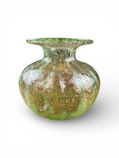 Vase en verre soufflé bullé