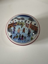 Belle bonbonnière Boite en porcelaine Villeroy & Boch design Naïf décor LAPLAU