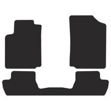 CI08-1 Jeu Tapis De Sol Velour Premium Cuir Noir pour Citroen C2 2003-2009 1 piè