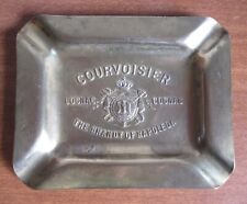 CENDRIER PUBLICITAIRE laiton repoussé COURVOISIER COGNAC BAR BISTROT BC