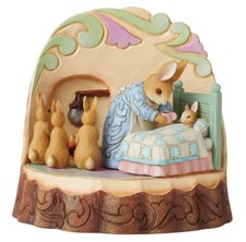 Enesco Beatrix Potter Par Jim Rive Mme Lapin Avec Lapereaux Figurine #6010688